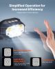 2 Pack Headlamps, Bright LED Rechargeable Headlight, Lightweight Head Flashlight with 12 Lighting Modes & Motion Sensor, Adjustable Headband