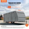Travel Trailer Cover, 28-31 ft RV Cover, Top 300D Oxford Fabric Camper Cover, Waterproof, Windproof and Rip-Stop Class A RV Cover, with Storage Bag