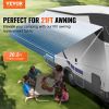 RV Awning Fabric Replacement, 20'2" Fabric Length for 21' Awning, Heavy Duty 3-Ply 16oz PVC Camper Awning Fabric