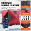 Portable Ice Shelter, 1-2 Person Insulated Pop-Up Ice Fishing Tent, 24 Square Feet Fishable Area, Thermal Ice Shanty for Winter Fishing