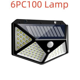 LED Solar Wall Light (Option: 6PC100 Lamp)